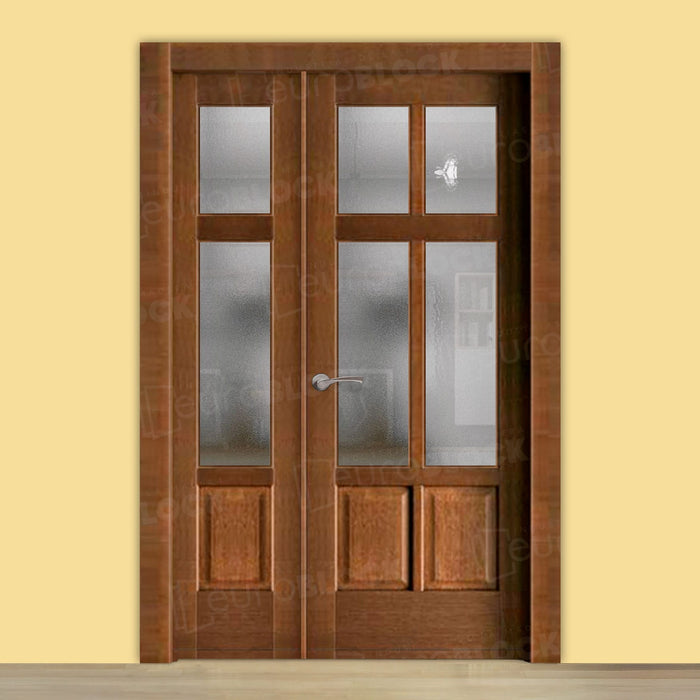 Puerta Doble para Salón Rústica Arpa