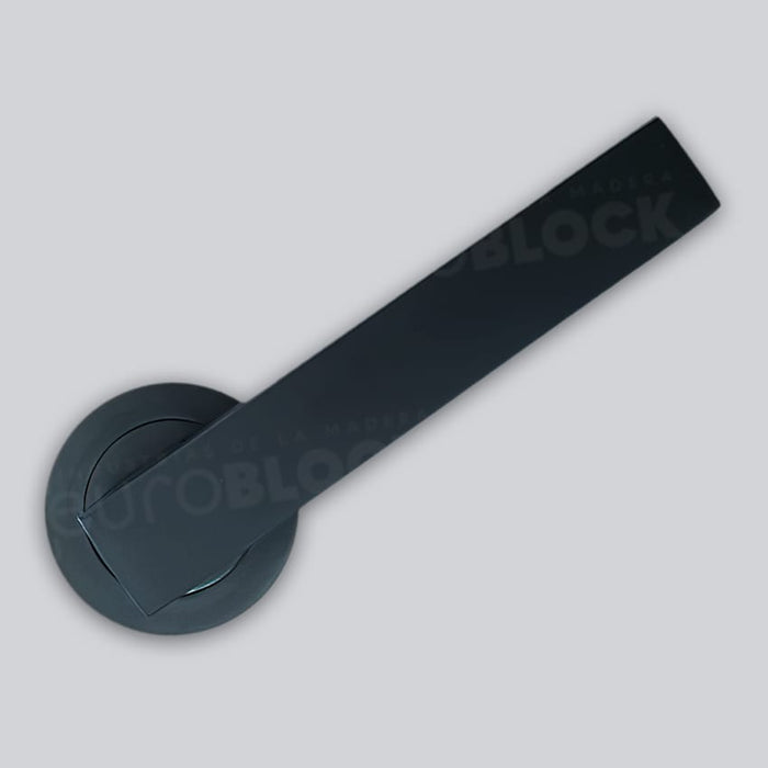 Manilla de Roseta EQ-R600 Negra para Puerta de Interior