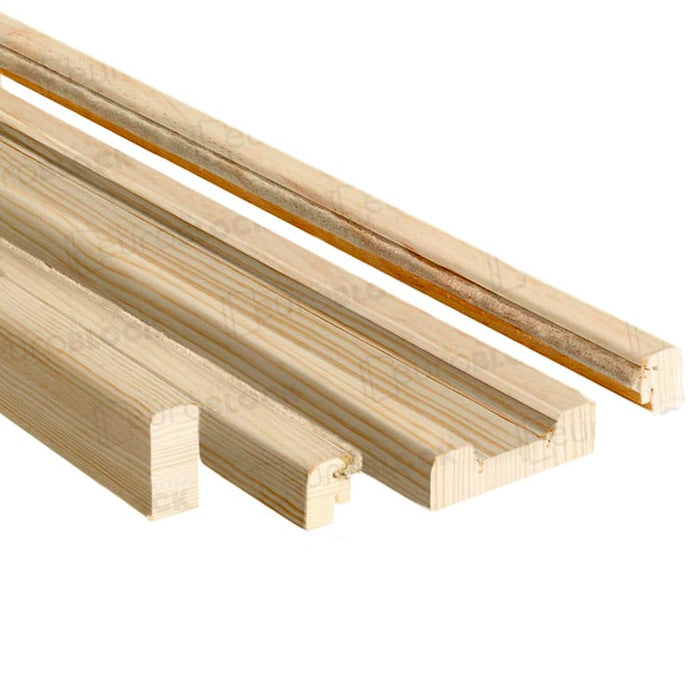 Kit de Carpintería Pino Macizo en Crudo para Puertas Correderas (Madera sin barnizar)