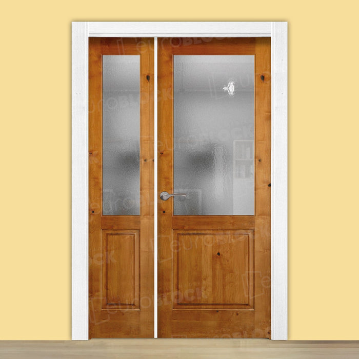 Puerta Doble para Salón Rústica Pegaso Miel