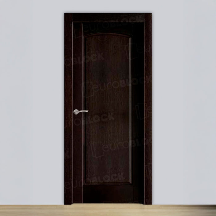 Puerta Block Rústica de Madera Alarcón Negra