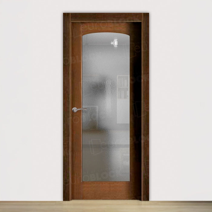 Puerta Block Rústica de Madera Alarcón Negra V1