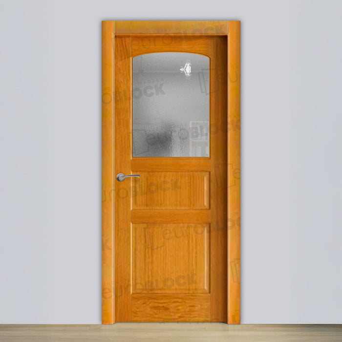 Puerta Block Rústica de Madera Arroyo Miel ZV1