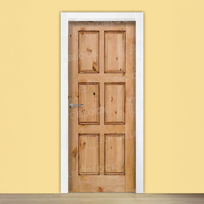 Puerta Block Rústica de Madera Bravo