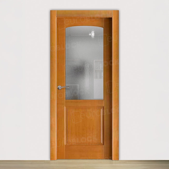 Puerta Block Rústica de Madera Carrión Miel ZV1