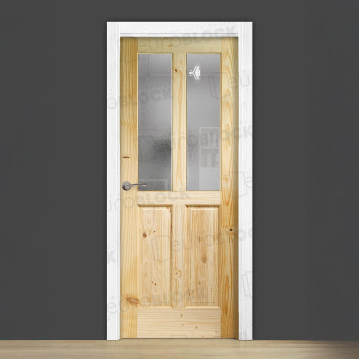 Puerta Block Rústica de Madera Centauro V2 (Madera sin barniz)