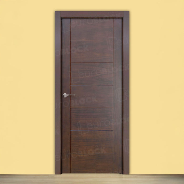 Puerta Block Rústica de Madera Florida