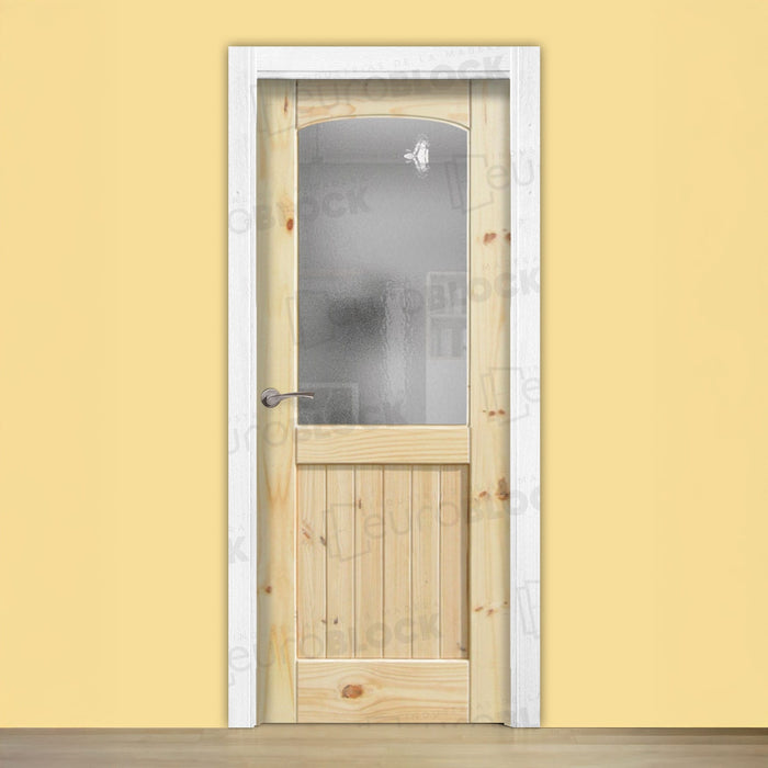Puerta Block Rústica de Madera Honor ZV1 (Madera sin barniz)
