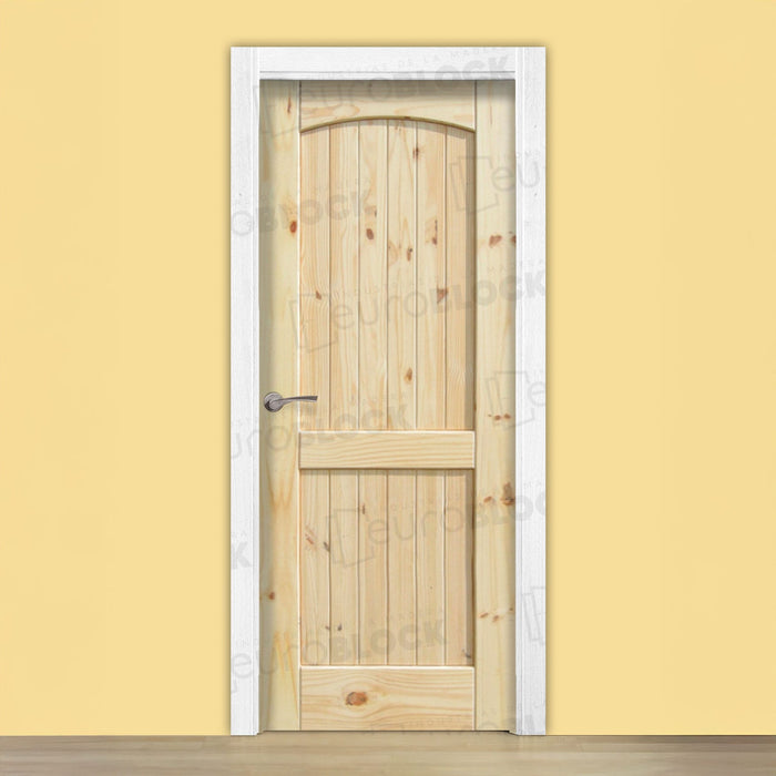 Puerta Block Rústica de Madera Honor (Madera sin barniz)