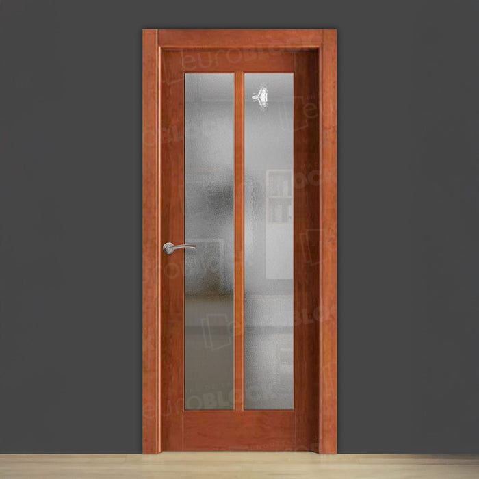 Puerta Block Rústica de Madera León V2