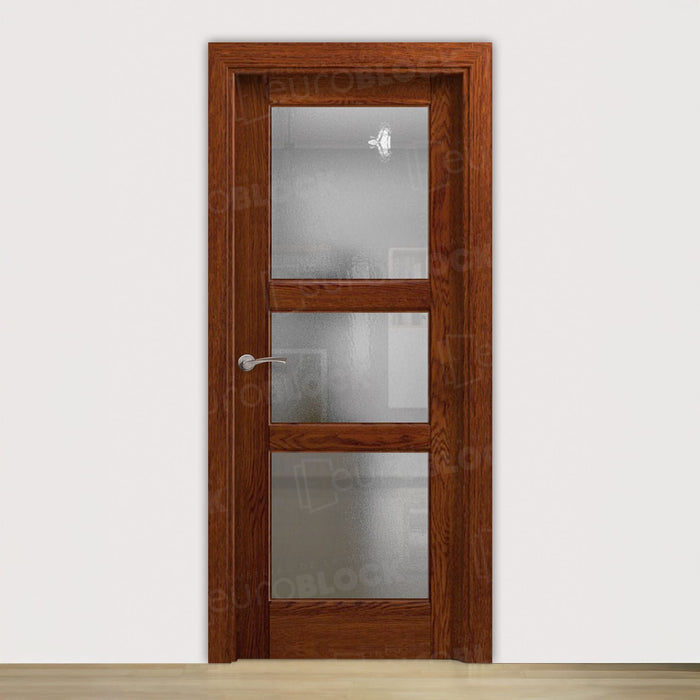 Puerta Block Rústica de Madera Lignum V3