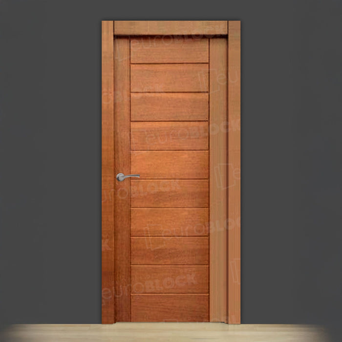 Puerta Block Rústica de Madera PM-5020 Roble