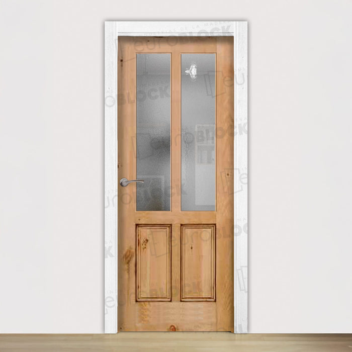Puerta Block Rústica de Madera Radiante V2