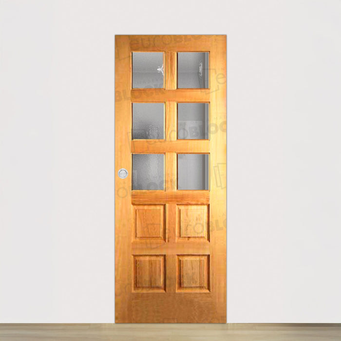 Puerta Corredera de Interior de Madera 10-Tableros ZV6