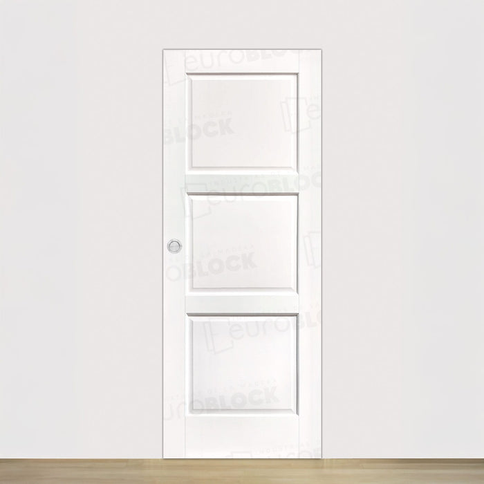 Puerta Corredera de Interior de Madera Amanecer Lacada en Blanco