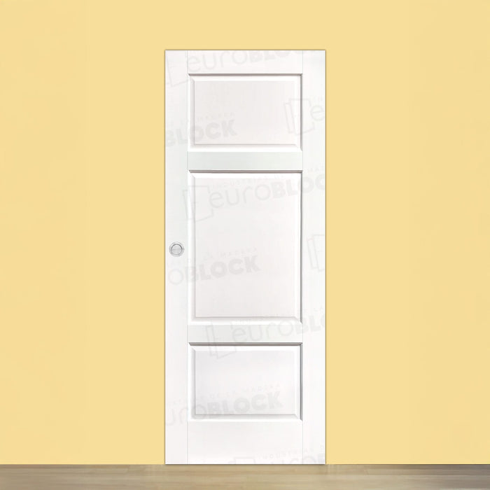 Puerta Corredera de Interior de Madera Bahía Lacada en Blanco