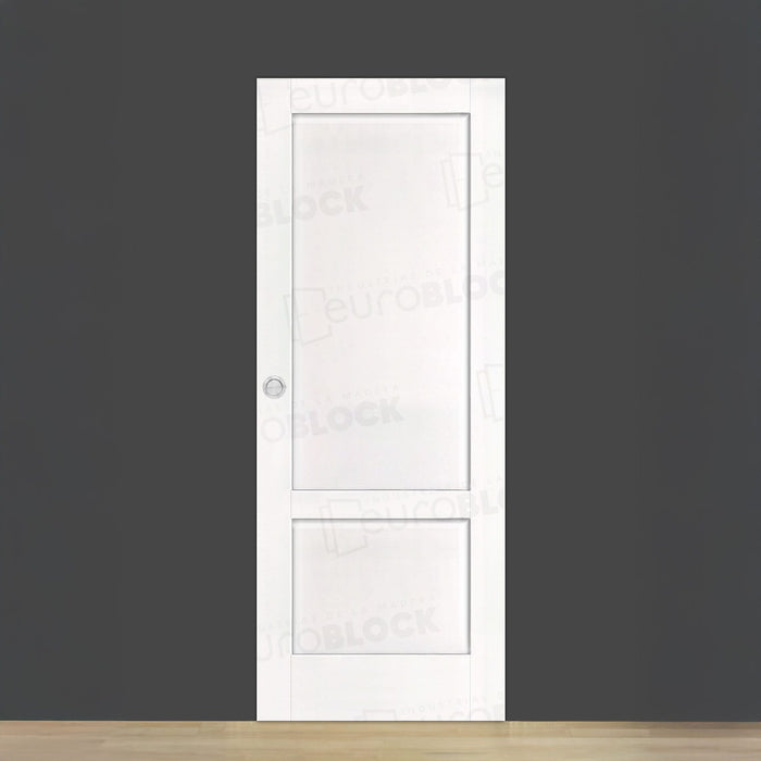 Puerta Corredera de Interior de Madera Carranza Lacada en Blanco