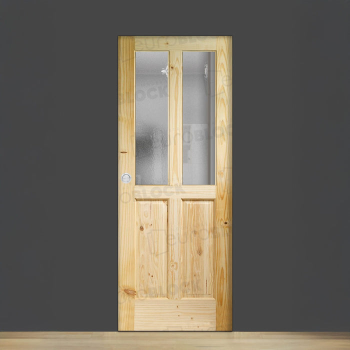 Puerta Corredera de Interior de Madera Centauro V2 (Madera sin barniz)