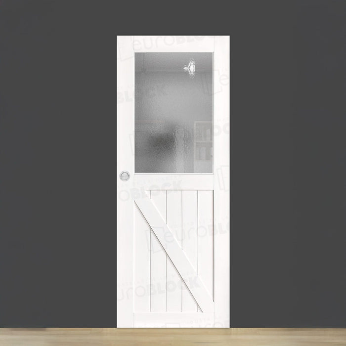 Puerta Corredera de Interior de Madera GR001 ZV1 (Lacada en Blanco)