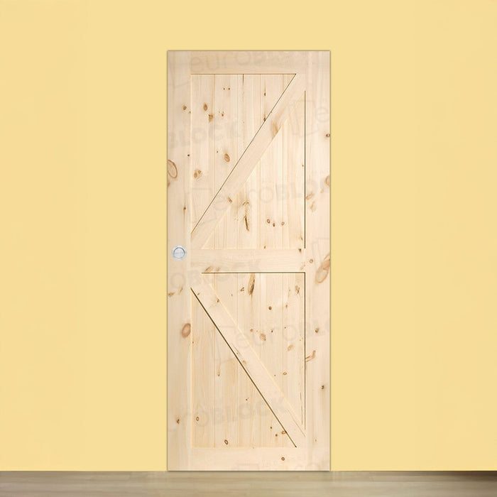 Puerta Corredera de Interior de Madera GR001 (Madera sin barnizar)