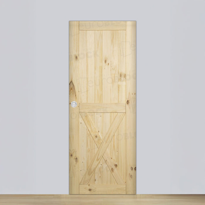 Puerta Corredera de Interior de Madera GR002 (Madera sin barniz)