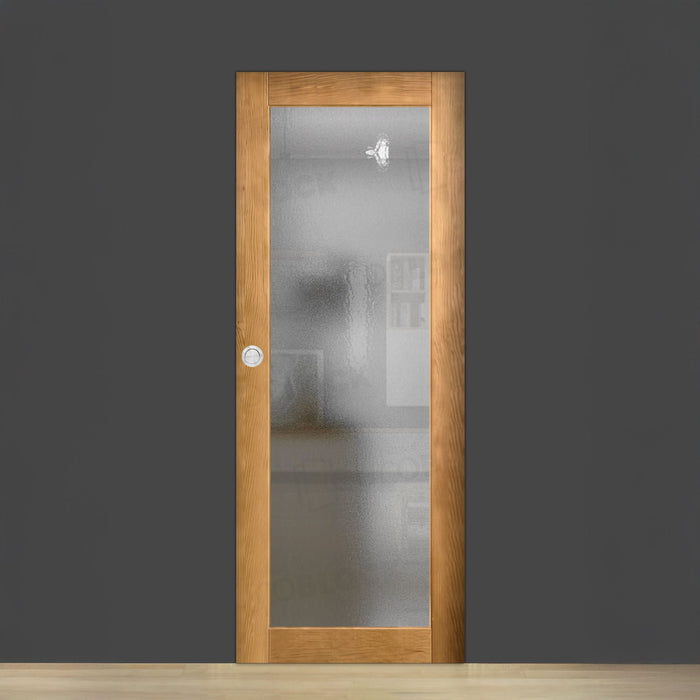 Puerta Corredera de Interior de Madera GR005 V1 Teñida