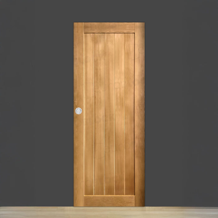 Puerta Corredera de Interior de Madera GR005 Teñida