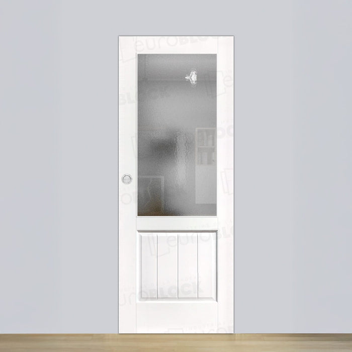 Puerta Corredera de Interior de Madera Heraldo ZV1 Lacada en Blanco