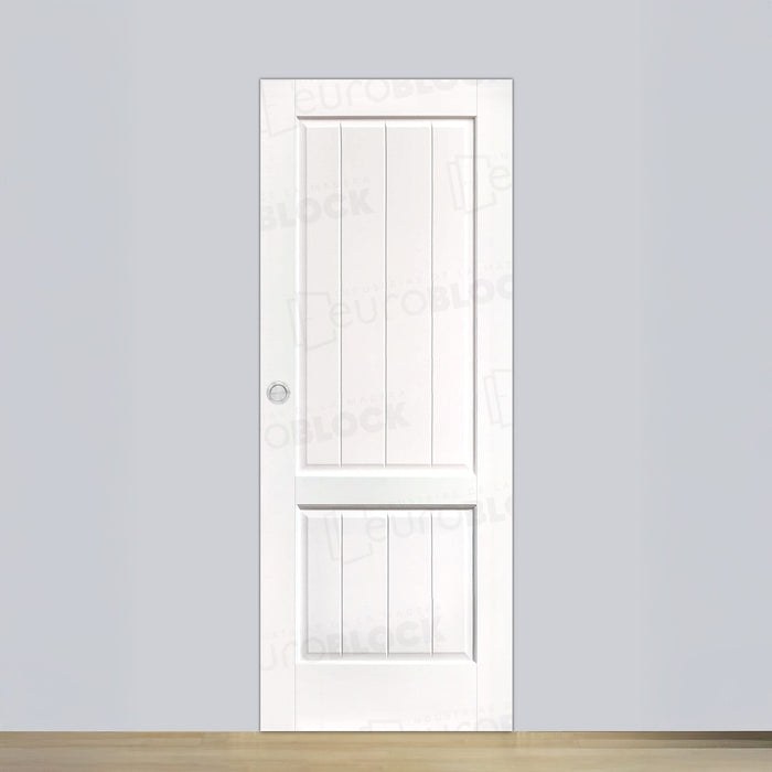 Puerta Corredera de Interior de Madera Heraldo Lacada en Blanco
