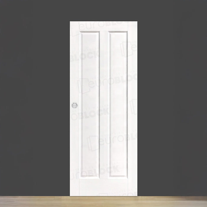 Puerta Corredera de Interior de Madera León Lacada en Blanco