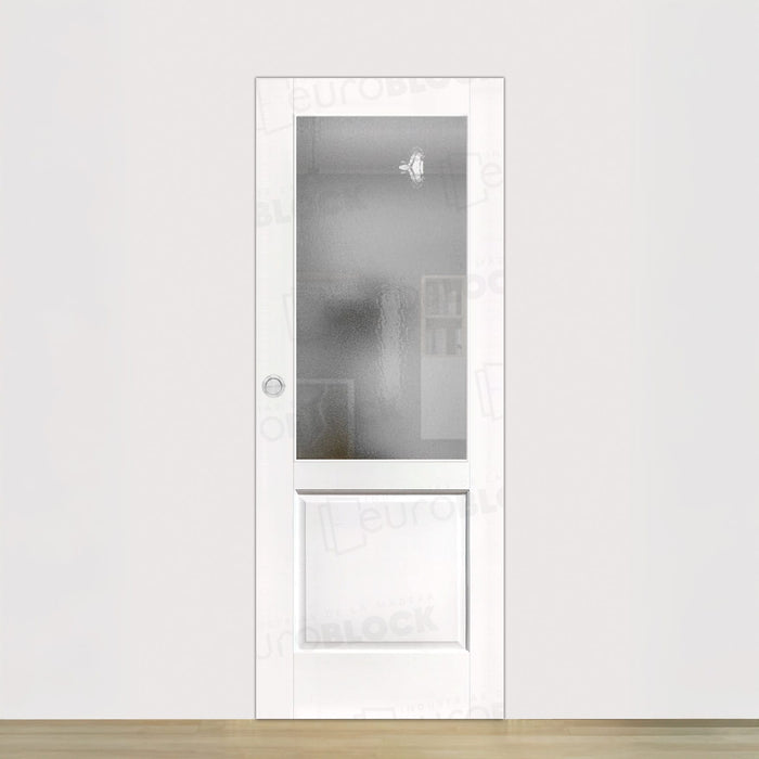 Puerta Corredera de Interior de Madera Pegaso ZV1 Lacada en Blanco