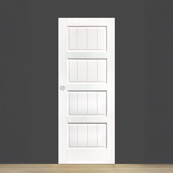 Puerta Corredera de Interior de Madera PM-9026 Lacada en Blanco