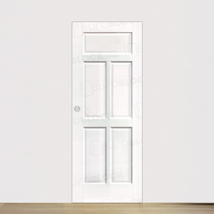 Puerta Corredera de Interior de Madera Retiro Lacada en Blanco