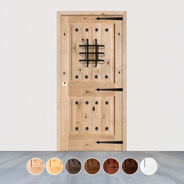 Puerta de Exterior de Madera Maciza Serie 3100
