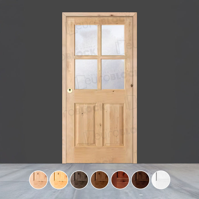 Puerta de Exterior de Madera Maciza Serie 5100