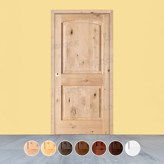 Puerta de Exterior de Madera Maciza Serie 6100