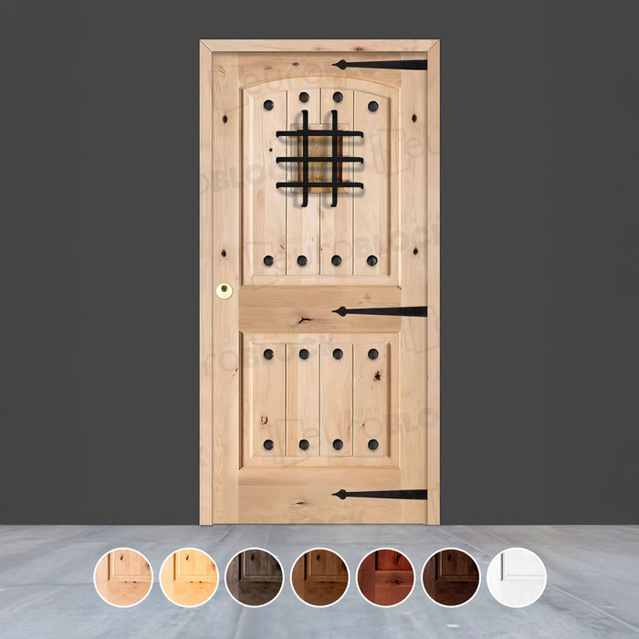 Puerta de Exterior de Madera Maciza Serie 8100