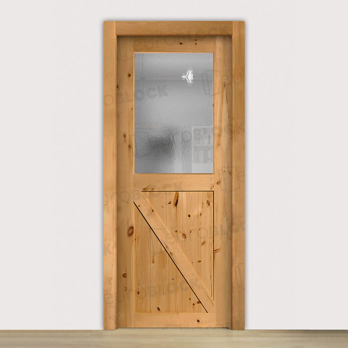 Puerta de Vaivén en Block de Interior Rústica de Madera GR001 Teñida (Copia)