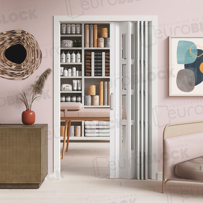 Puerta Plegable Melamina Florencia Alto 225 cm.