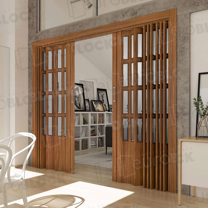 Puerta Plegable Melamina Florencia Alto 205 cm.