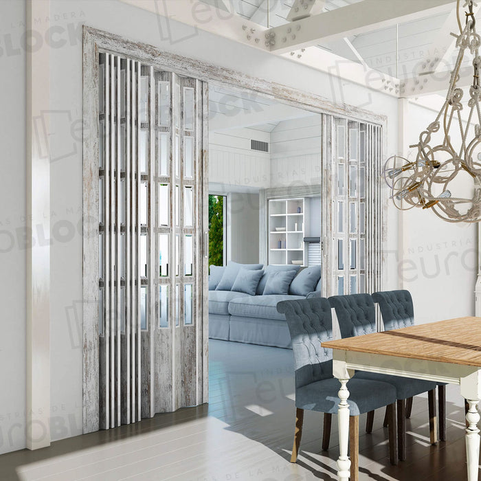 Puerta Plegable Melamina Florencia Alto 245 cm.