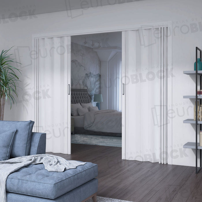 Puerta Plegable Melamina Nápoles Alto 205 cm.