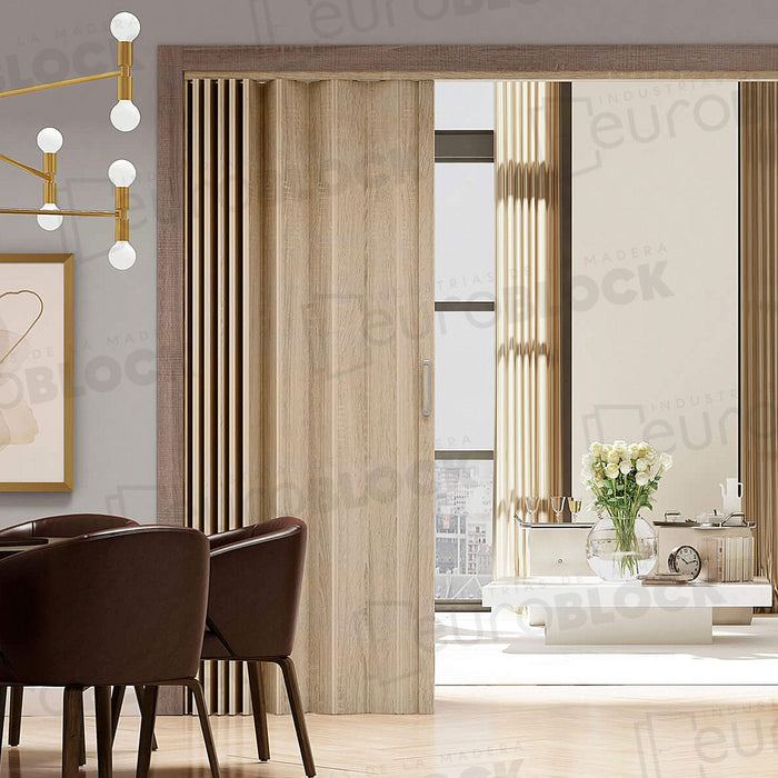 Puerta Plegable Melamina Nápoles Alto 225 cm.
